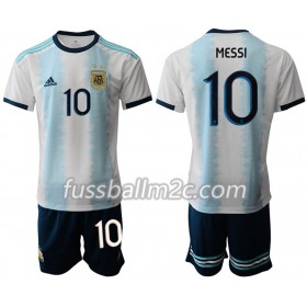 Fußballtrikots Argentinien MESSI 10 Kinder Heim Trikotsatz Copa América 2019
